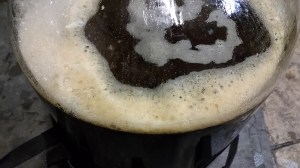 Olde Persica Porter, just into the primary fermenter