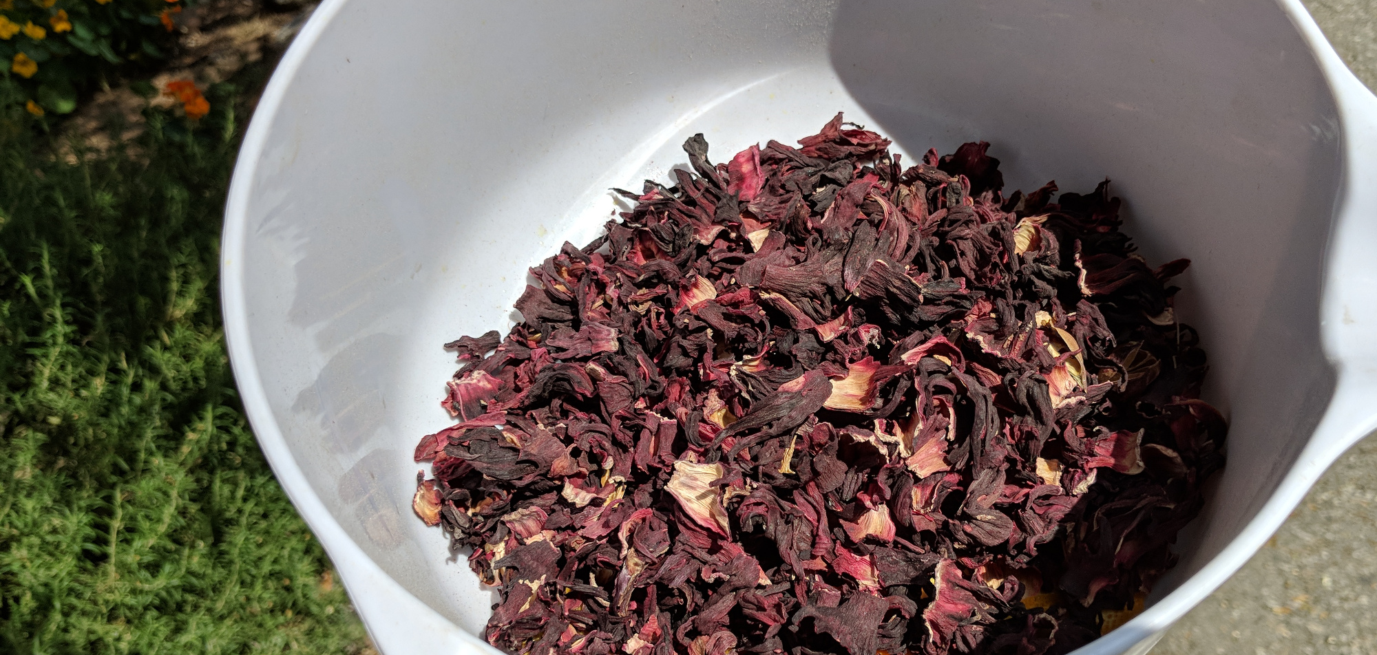 Dried hibiscus flowers