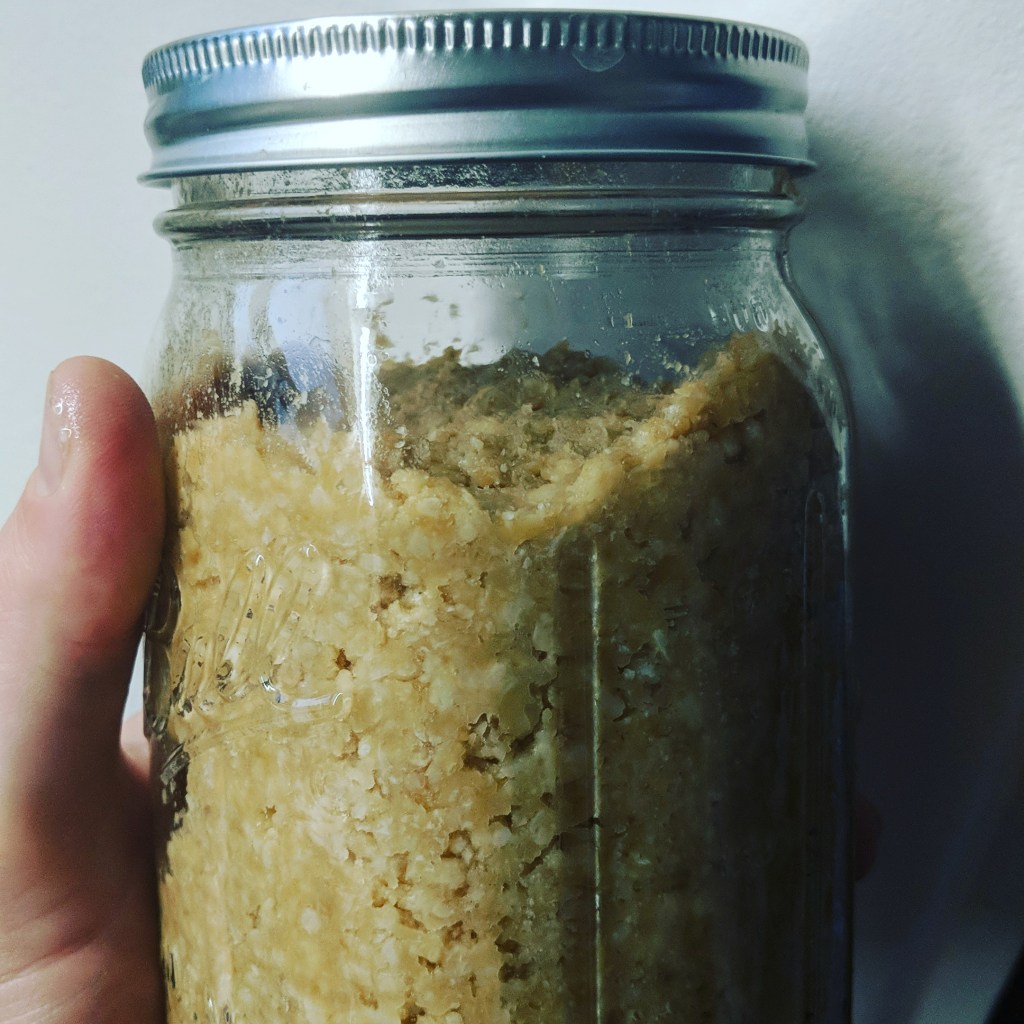 miso paste in mason jar